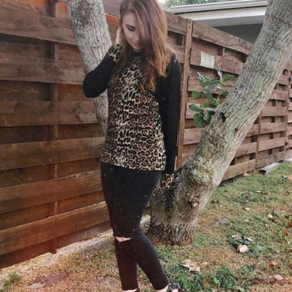 Remy Sweater- Leopard Print Spring Sweater